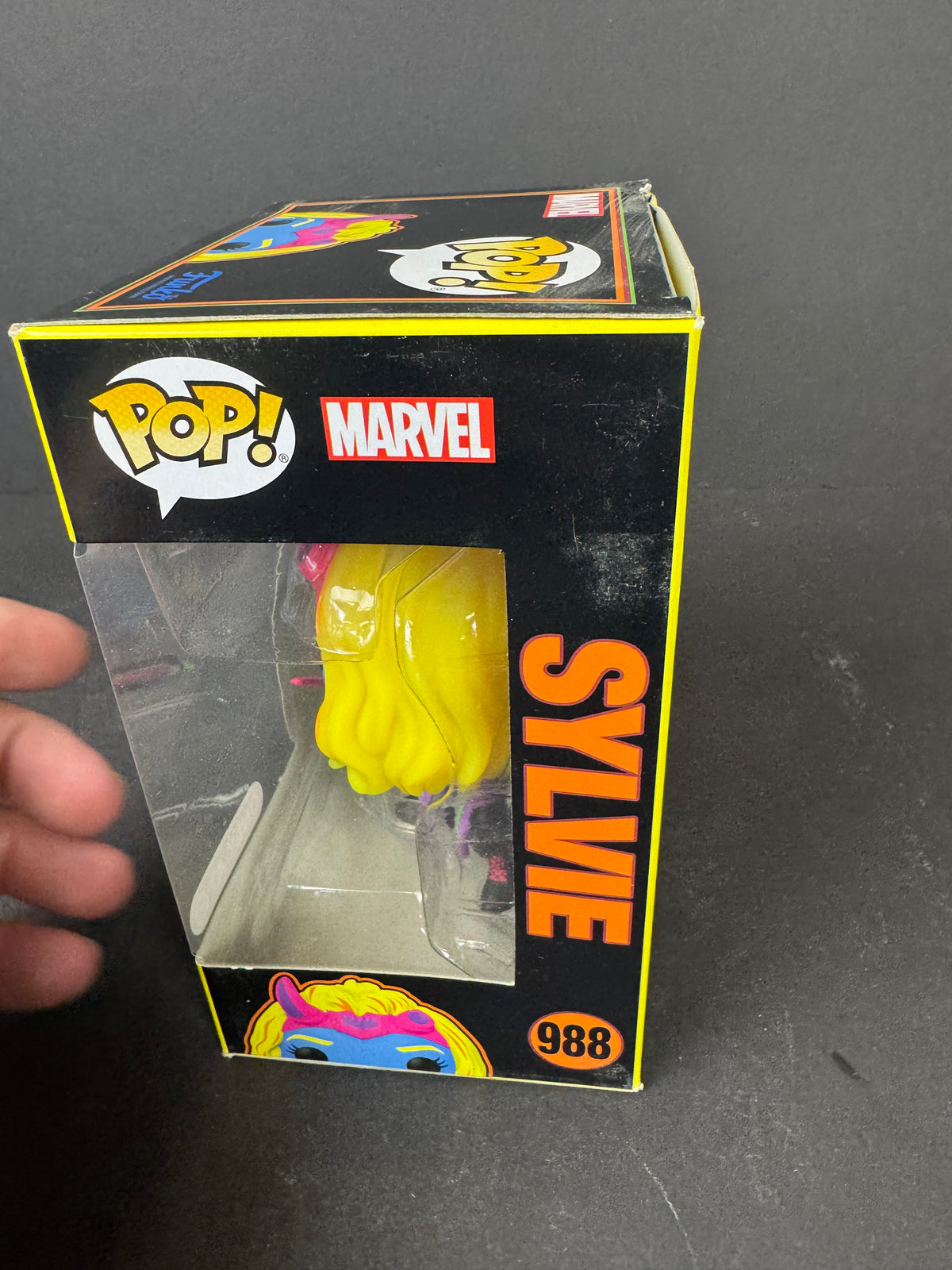 Funko POP Loki #988 Sylvie Blacklight Target Exclusive Figure with Box Defects
