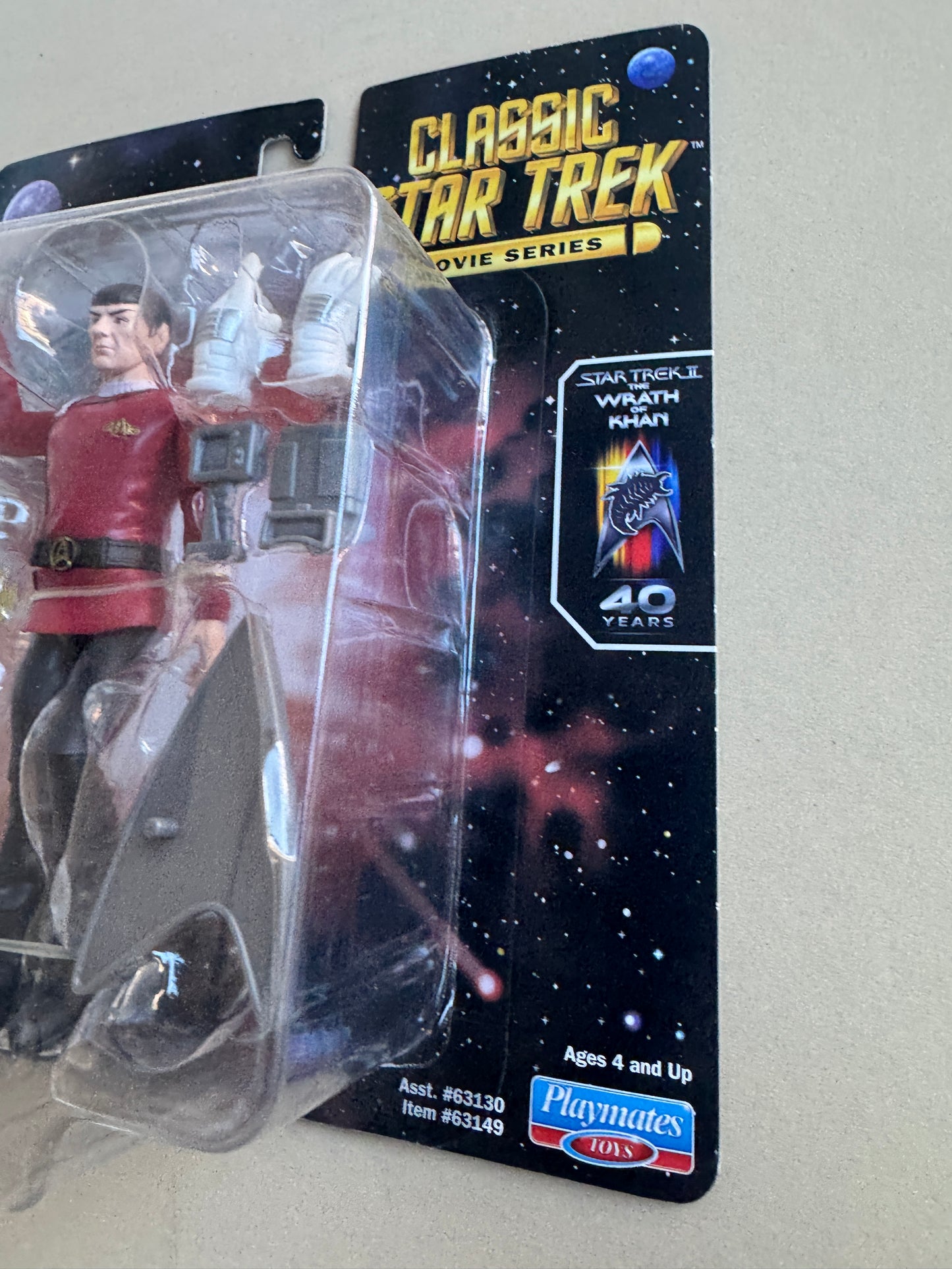 Playmates  Classic Star Trek II: The Wrath of Khan CAPTAIN SPOCK 5 in Figure