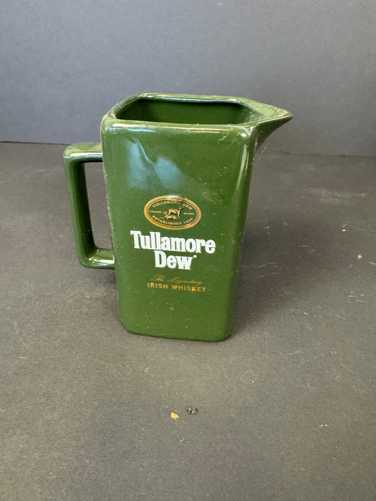 621 - Tullamore Dew Irish Whiskey 3" Shot Glass Mini Pitcher Eastgate England, Barware