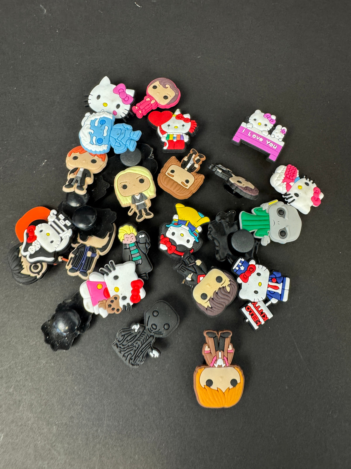 061 - Crocs Shoe Charms Lot Of 23 Hello Kitty For Crocs plus more