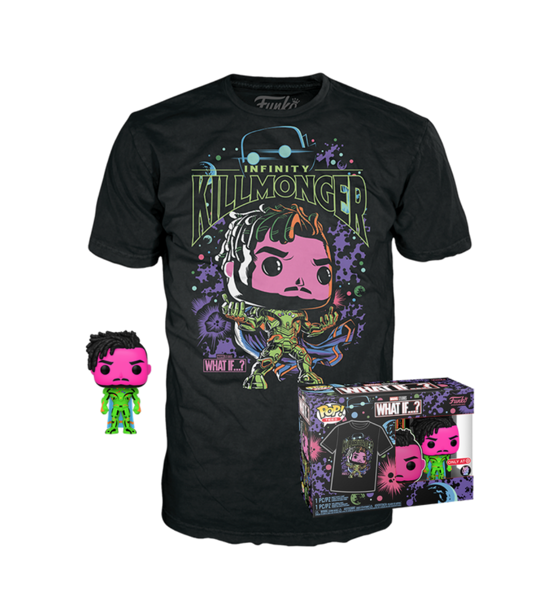 Infinity Killmonger - Pop! & Tee Box Set