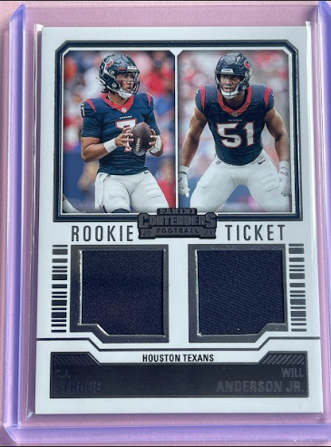 2023 Panini Contenders | CJ Stroud/Anderson Jr No.DS-5 | Titans RC Ticket Patch