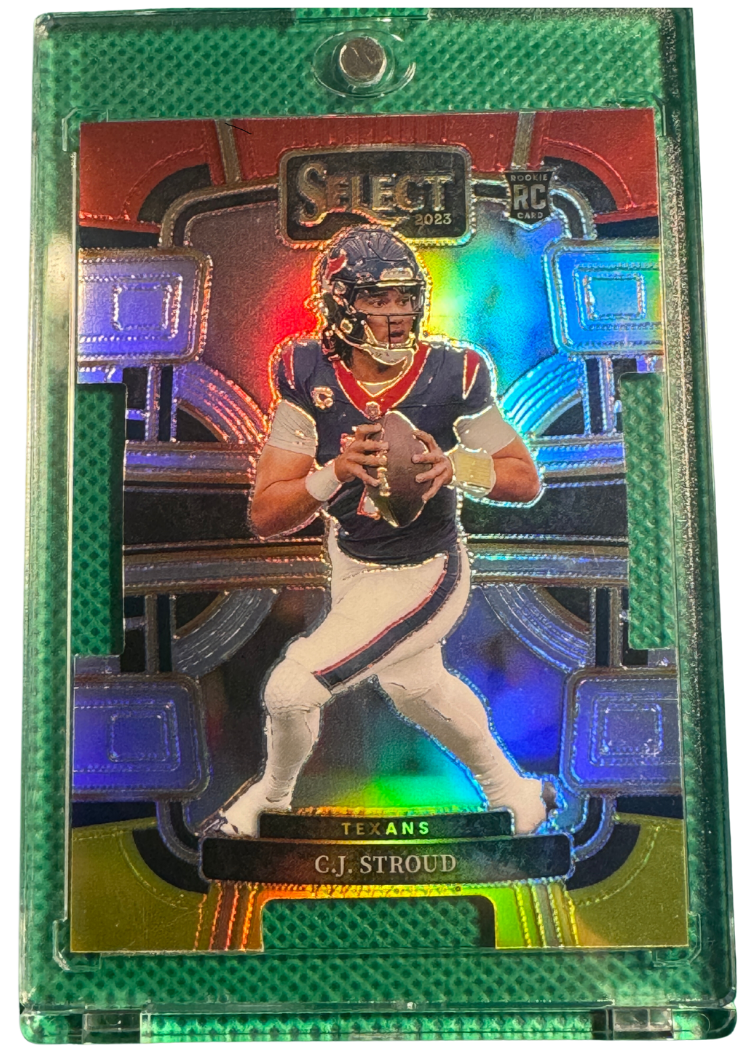 2023 Paninin Select Football CJ Stroud #41 Texans RC Red/Yellow Die Cut