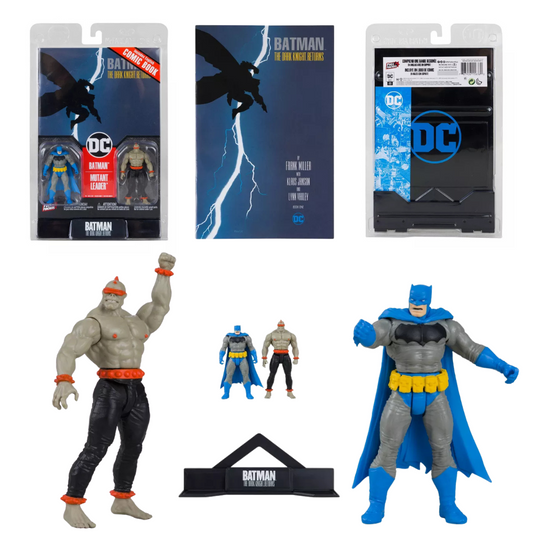 McFarlane Toys Page Puncher Comic Book - Batman & Mutant Leader Mini Figure