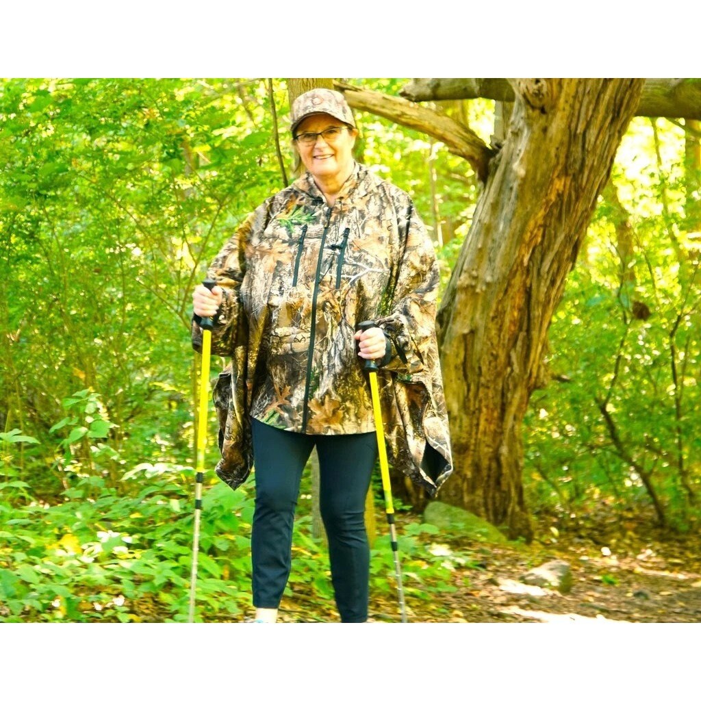 Realtree Edge Waterproof Hooded Rain Poncho