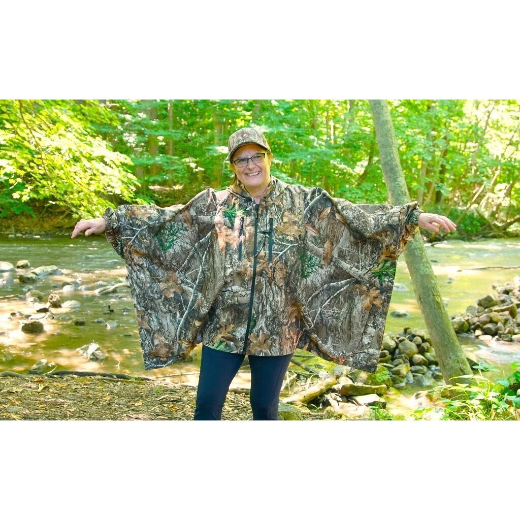 Realtree Edge Waterproof Hooded Rain Poncho